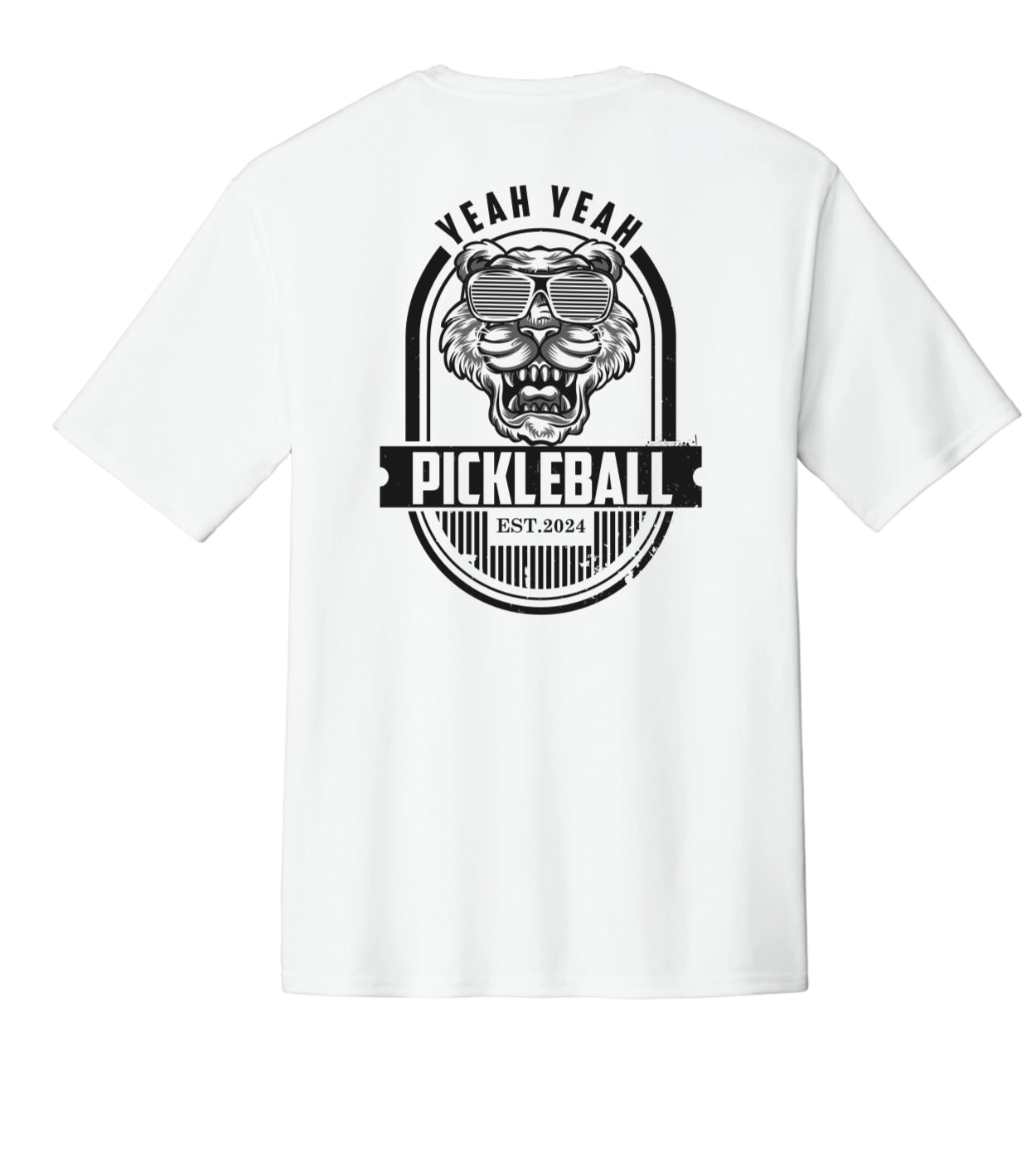 Tiger Performance Tee White Short Sleeve