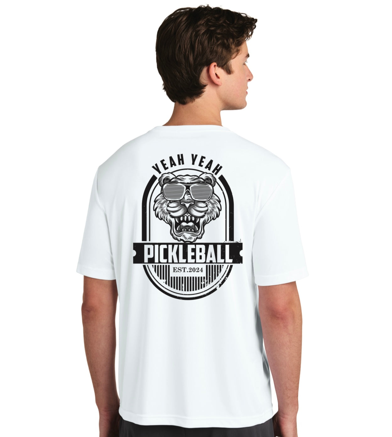 Tiger Performance Tee White Short Sleeve