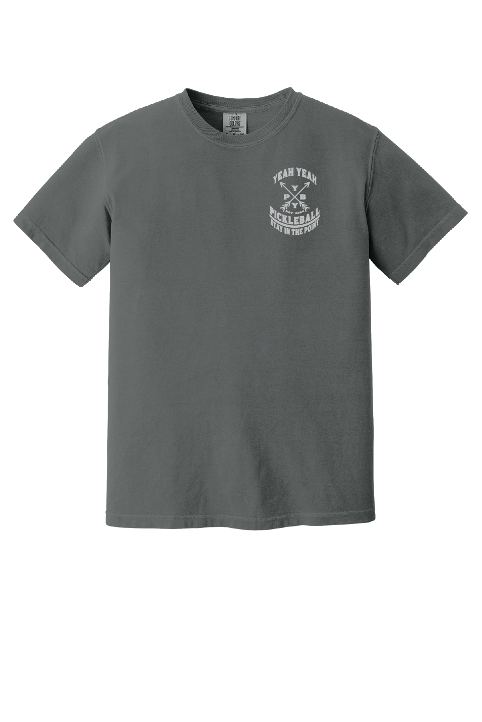 Skull Rose Tee Grey Short Sleeve