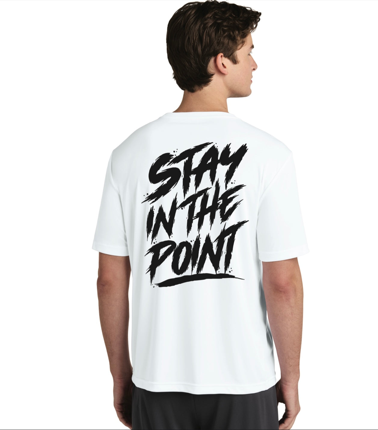 Stay In The Point Performance Tee White Short Sleeve