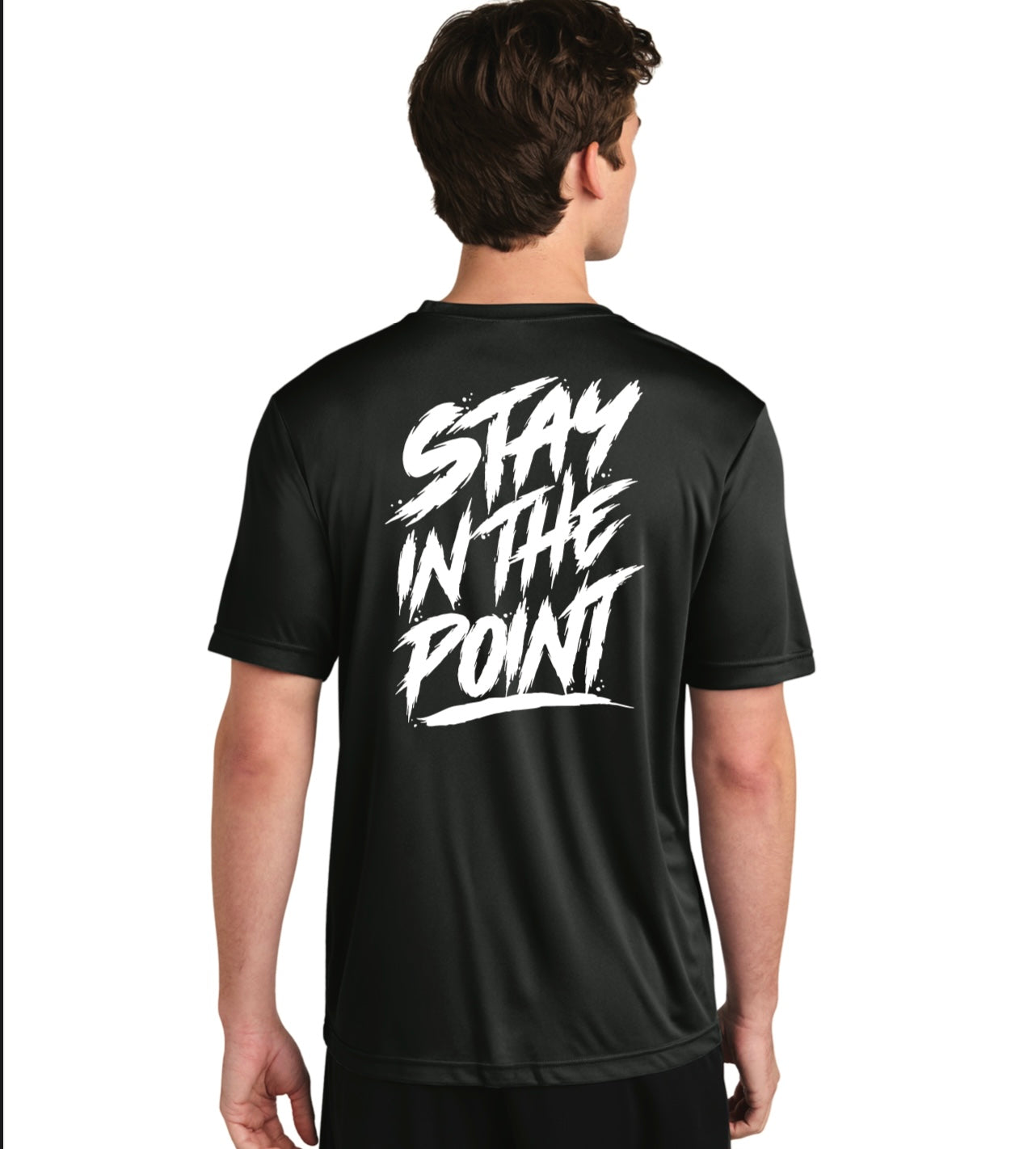 Stay In The Point Performance Tee Black Short Sleeve