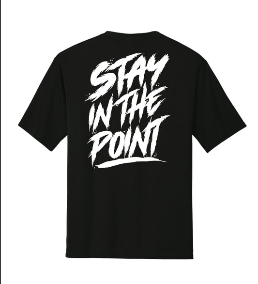 Stay In The Point Performance Tee Black Short Sleeve