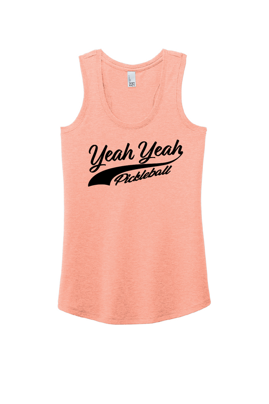 Women's Baseball Logo Peach Tank Top